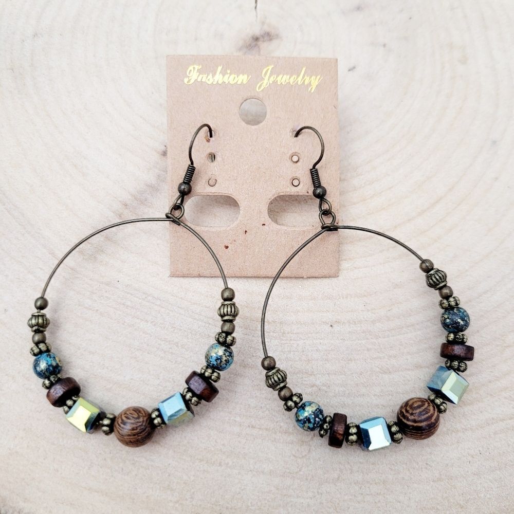Brand New Bohemian Hoops Earrings